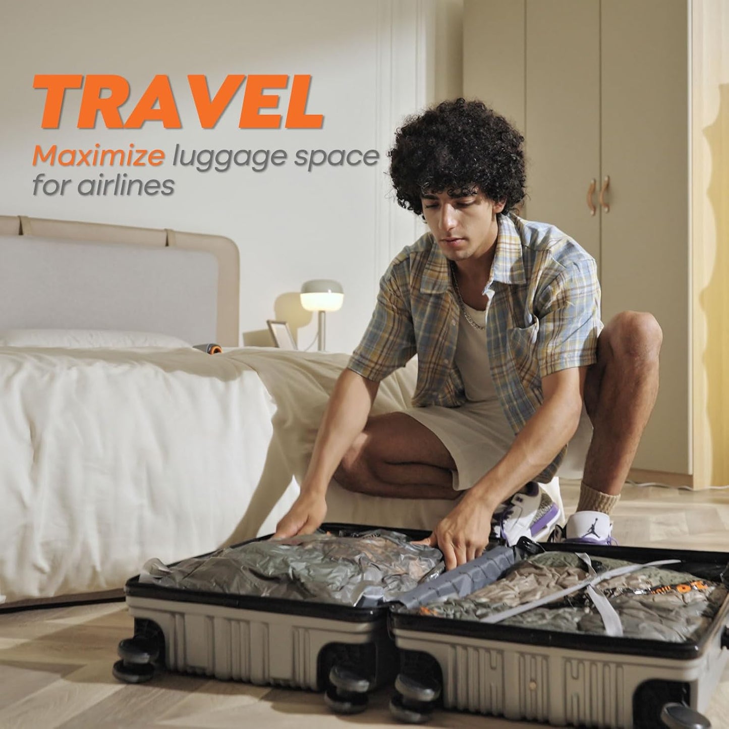 Rechargeable Wireless Pump Travel Storage Bags