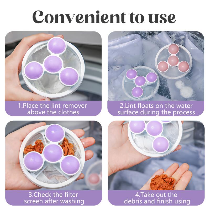 Reusable Laundry Lint Trap — Hair & Pet Fur Catcher for Washing Machines